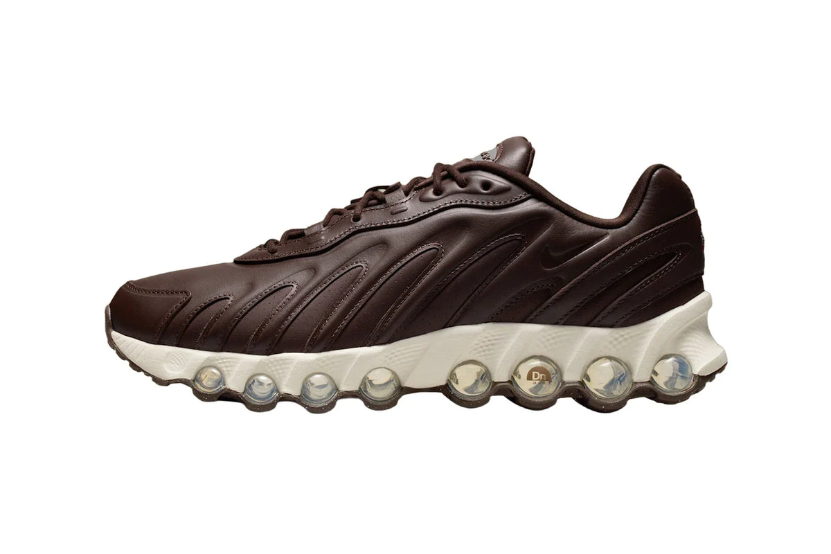 Nike Air Max Dn Baroque Brown cuir marron luxe profil.