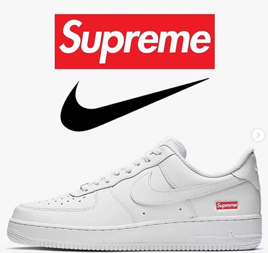 Aperçu de la Supreme x Nike Air Force 1