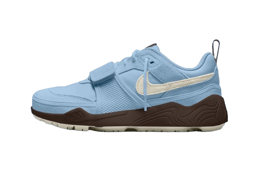 La Travis Scott x Nike Zoom Field Jaxx "Leche Blue"