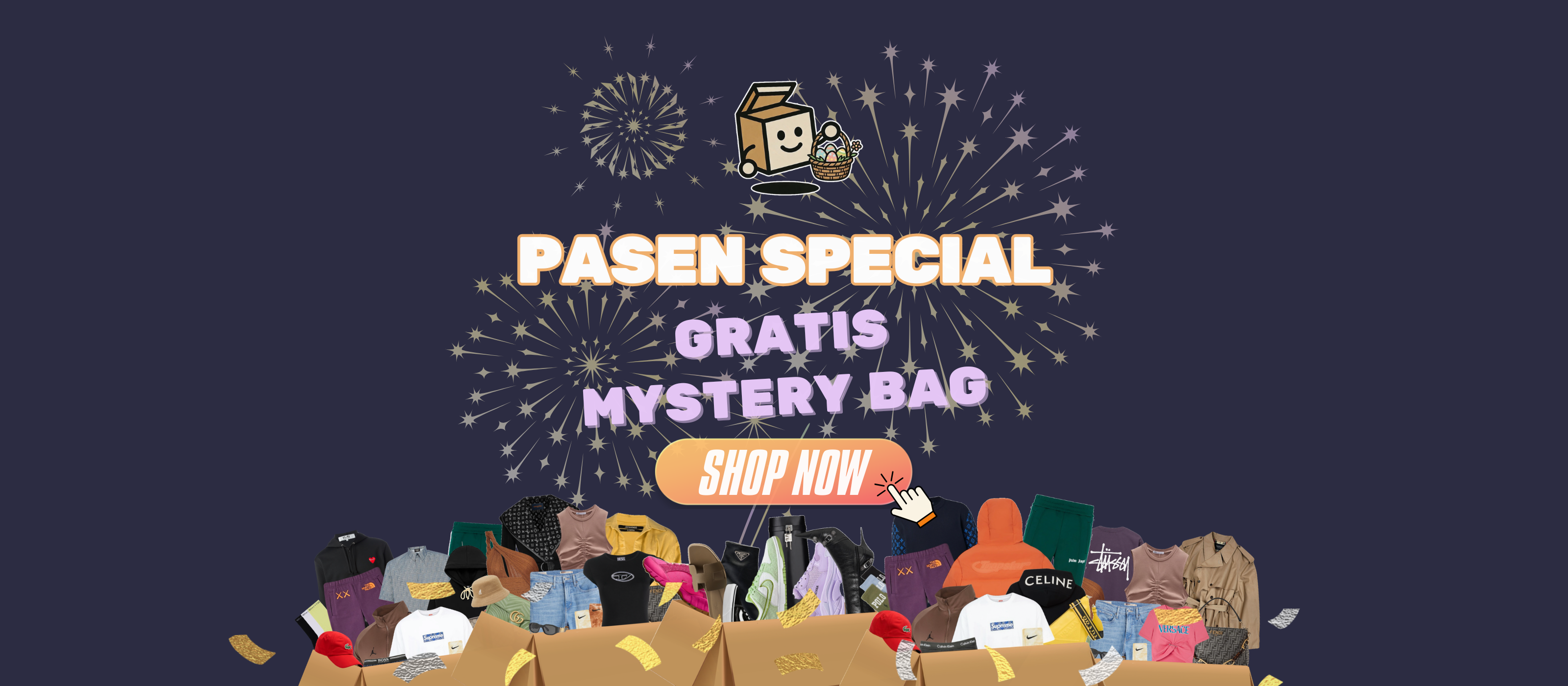 Pasen Special actie – Gratis Mystery Bag bij elke bestelling – mystery box kleding