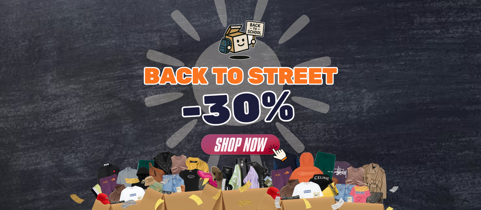 Back to Street -30% : Mystery Box vêtements et sneakers pour la rentrée 